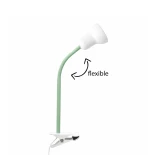 GloboStar® TAVOLO 204-0153 Παιδικό Eπιτραπέζιο Εύκαμπτο Φωτιστικό Μονόφωτο 1 x e27 led IP20 Ανοιχτό Πράσινο Πλαστικό - Μ11 x Π9 x Υ35cm