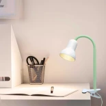 GloboStar® TAVOLO 204-0153 Παιδικό Eπιτραπέζιο Εύκαμπτο Φωτιστικό Μονόφωτο 1 x e27 led IP20 Ανοιχτό Πράσινο Πλαστικό - Μ11 x Π9 x Υ35cm