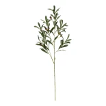 GloboStar® Artificial Garden OLIVE FRUIT BRANCH 21450 Τεχνητό Διακοσμητικό Κλαδί Ελίας Y92cm