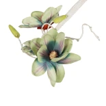 GloboStar® Artificial Garden MANGOLIA FLOWER VINE 21470 Τεχνητό Διακοσμητικό Κλαδί Μανόλιας  Y300cm