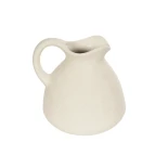 GloboStar® Artificial Garden ARMENOVILLE 21505 Διακοσμητικό Κεραμικό Βάζo Μπέζ Φ18 x Υ16 cm