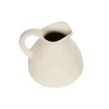 GloboStar® Artificial Garden ARMENOVILLE 21505 Διακοσμητικό Κεραμικό Βάζo Μπέζ Φ18 x Υ16 cm