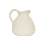 GloboStar® Artificial Garden ARMENOVILLE 21505 Διακοσμητικό Κεραμικό Βάζo Μπέζ Φ18 x Υ16 cm