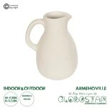 GloboStar® Artificial Garden ARMENOVILLE 215063 Διακοσμητικό Κεραμικό Βάζo Μπέζ Φ18 x Υ33 cm