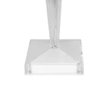 GLOBOSTAR® CRYSTAL 62042 Μοντέρνο Επιτραπέζιο Φωτιστικό Πορτατίφ LED 1W 100lm 360° DC 5V USB-C με Επαναφορτιζόμενη Μπαταρία Li-ion 3.7V 1600mAh IP44 Πολύχρωμο RGBW με Χειριστήριο Dimmable - Sanan SMD Chip - Διάφανο - Μ11.5 x Π11.5 x Υ25.5cm - 3 Χρόνια Εγγ