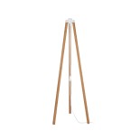 GLOBOSTAR® TRIPOD 203-0260 Μοντέρνο Επιδαπέδιο Φωτιστικό με Ντουί 1 x E27 AC 220-240V IP20 - Μπεζ - Μ38 x Π38 x Υ120cm