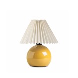 GloboStar® LISBON 204-0155 Μοντέρνο Eπιτραπέζιο Φωτιστικό Μονόφωτο 1 x e27 led IP20 Κίτρινο Μέταλλο - Μ22 x Π22 x Υ38cm