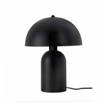 GloboStar® GASCO 204-0146 Μοντέρνο Eπιτραπέζιο Φωτιστικό Μονόφωτο 1 x e27 led IP20 Μαύρο Μέταλλο - Μ25 x Π25 x Υ35cm