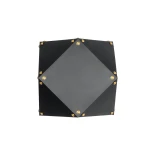 GloboStar® WELLES 00794 Μοντέρνο Επιτοίχιο Φωτιστικό Απλίκα Μονόφωτο 1 x E14 IP20 Μαύρο & Χρυσό Μέταλλο - Μ17 x Π28 x Υ17cm
