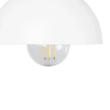 GloboStar® GRANT 00903 Μοντέρνο Επιτοίχιο Φωτιστικό Απλίκα Μονόφωτο 1 x E27 IP20 Λευκό Μέταλλο με Μπεζ Ξύλο - Μ15 x Π23 x Υ22cm