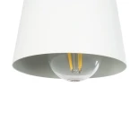 GLOBOSTAR® AMY 00946 Μοντέρνο Φωτιστικό Τοίχου - Απλίκα με Ντουί 1 x E27 AC 220-240V IP20 - Λευκό & Μπεζ - Μ13 x Π22 x Y25.5cm