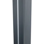 GLOBOSTAR® ZAPOPAN 90838 Φωτιστικό Urban Light Πλατείας/Πάρκου LED 30W 4080lm 120° AC 220-240V Αδιάβροχο IP65 IK09 Φυσικό Λευκό 5000K - LUMILEDs SMD Chip & MEANWELL Driver - Γκρι Ανθρακί - Μ75 x Π14 x Υ360cm - 5 Χρόνια Εγγύηση