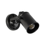 GloboStar® JAKE 00948 Μοντέρνο Επιτοίχιο Φωτιστικό Απλίκα Μονόφωτο 1 x E27 IP20 Μαύρο Μέταλλο - Μ9 x Π21 x Y16cm