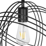 GLOBOSTAR® GLOWN 201-0023 Μοντέρνο Κρεμαστό Φωτιστικό Οροφής με Ντουί 1 x E27 AC 220-240V IP20 - Μαύρο - Μ30 x Π30 x Υ33cm