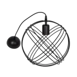 GLOBOSTAR® GLOWN 201-0023 Μοντέρνο Κρεμαστό Φωτιστικό Οροφής με Ντουί 1 x E27 AC 220-240V IP20 - Μαύρο - Μ30 x Π30 x Υ33cm
