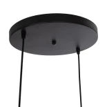 GloboStar® DISE 201-0050 Μοντέρνο Κρεμαστό Φωτιστικό Κύβος Δίφωτο 2 x E27 IP20 Μαύρο Μέταλλο - Μ50 x Π30 x Υ50cm
