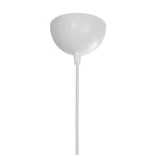 GloboStar® DISE 201-0052 Μοντέρνο Κρεμαστό Φωτιστικό Κύβος Μονόφωτο 1 x E27 IP20 Λευκό Μέταλλο - Μ28 x Π28 x Υ31cm