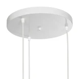 GloboStar® DISE 201-0054 Μοντέρνο Κρεμαστό Φωτιστικό Κύβος Τρίφωτο 3 x E27 IP20 Λευκό Μέταλλο - Μ48 x Π48 x Υ65cm
