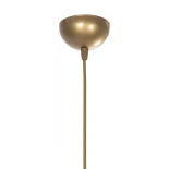 GloboStar® DISE 201-0055 Μοντέρνο Κρεμαστό Φωτιστικό Κύβος Μονόφωτο 1 x E27 IP20 Χρυσό Μέταλλο - Μ28 x Π28 x Υ31cm