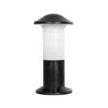 GloboStar® GARDENIO 203-0246 Μοντέρνο Επιδαπέδιο Φωτιστικό Κολωνάκι Κήπου Μονόφωτο 1 x E27 IP44 Μαύρο Πλαστικό - Μ15 x Π15 x Υ32cm