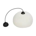 GloboStar® STONE 204-0124 Μοντέρνο Κρεμαστό Φωτιστικό Καμπάνα Μονόφωτο 1 x E27 IP20 Γκρι Πολυστερίνη με Γκρι Ρητίνη - Μ35 x Π31 x Υ26cm