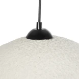 GloboStar® STONE 204-0124 Μοντέρνο Κρεμαστό Φωτιστικό Καμπάνα Μονόφωτο 1 x E27 IP20 Γκρι Πολυστερίνη με Γκρι Ρητίνη - Μ35 x Π31 x Υ26cm
