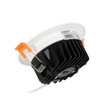 GLOBOSTAR® WATERA 60898 Χωνευτό Downlight Σποτ Panel LED 12W 1500lm 120° AC 220-240V Αδιάβροχο IP54 Ρυθμιζόμενο Λευκό CCT με Διακόπτη στο Σώμα 2700K/4500K/6000K Dimmable - Lumileds SMD Chip & TÜV SÜD Driver - Λευκό Ματ - Μ10.8 x Π10.8 x Υ3.2cm / Q9cm - 3 
