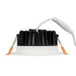 GLOBOSTAR® WATERA 60898 Χωνευτό Downlight Σποτ Panel LED 12W 1500lm 120° AC 220-240V Αδιάβροχο IP54 Ρυθμιζόμενο Λευκό CCT με Διακόπτη στο Σώμα 2700K/4500K/6000K Dimmable - Lumileds SMD Chip & TÜV SÜD Driver - Λευκό Ματ - Μ10.8 x Π10.8 x Υ3.2cm / Q9cm - 3 