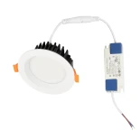 GLOBOSTAR® WATERA 60898 Χωνευτό Downlight Σποτ Panel LED 12W 1500lm 120° AC 220-240V Αδιάβροχο IP54 Ρυθμιζόμενο Λευκό CCT με Διακόπτη στο Σώμα 2700K/4500K/6000K Dimmable - Lumileds SMD Chip & TÜV SÜD Driver - Λευκό Ματ - Μ10.8 x Π10.8 x Υ3.2cm / Q9cm - 3 