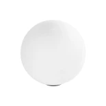 GLOBOSTAR® AGROS 61594 Φωτιστικό Κήπου με Ντουί 1 x E27 AC 220-240V Αδιάβροχο IP65 - Λευκό & Μάυρο - Μ20 x Π20 x Υ22cm
