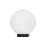 GLOBOSTAR® AGROS 61594 Φωτιστικό Κήπου με Ντουί 1 x E27 AC 220-240V Αδιάβροχο IP65 - Λευκό & Μάυρο - Μ20 x Π20 x Υ22cm