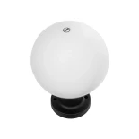 GLOBOSTAR® AGROS 61595 Φωτιστικό Κολωνάκι Κήπου με Ντουί 1 x E27 AC 220-240V Αδιάβροχο IP65 - Λευκό & Μάυρο - Μ20 x Π20 x Υ30cm
