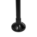 GLOBOSTAR® AGROS 61598 Φωτιστικό Κολωνάκι Κήπου με Ντουί 2 x E27 AC 220-240V Αδιάβροχο IP65 - Λευκό & Μάυρο - Μ75 x Π30 x Υ240cm
