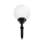 GLOBOSTAR® AGROS 61708 Φωτιστικό Κήπου / Καρφωτό με Ντουί 1 x E27 AC 220-240V Αδιάβροχο IP65 - Λευκό & Μάυρο - Μ30 x Π30 x Υ64cm