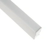 GLOBOSTAR® ALP-LINEAR LUMILINE 61763-3M Επιφανειακό / Κρεμαστό / Επιτοίχιο Προφίλ Αλουμινίου με Λευκό Γαλακτερό Πατητό Κάλυμμα για Ταινίες LED IP20 - Λευκό Ματ - Μ300 x Π3.5 x Υ7cm