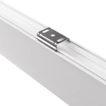 GLOBOSTAR® ALP-LINEAR LUMILINE 61763-3M Επιφανειακό / Κρεμαστό / Επιτοίχιο Προφίλ Αλουμινίου με Λευκό Γαλακτερό Πατητό Κάλυμμα για Ταινίες LED IP20 - Λευκό Ματ - Μ300 x Π3.5 x Υ7cm