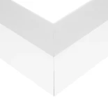 GLOBOSTAR® ALP-CORNER-SIDE90 BRIGHTRAIL 61777 Επιφανειακό / Κρεμαστό Προφίλ Αλουμινίου Γωνία με Λευκό Γαλακτερό Πατητό Κάλυμμα για Ταινίες LED IP20 - Λευκό Ματ - Μ30 x Π5 x Υ7.5cm