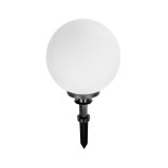 GLOBOSTAR® AGROS 61708 Φωτιστικό Κήπου / Καρφωτό με Ντουί 1 x E27 AC 220-240V Αδιάβροχο IP65 - Λευκό & Μάυρο - Μ30 x Π30 x Υ64cm