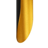 GloboStar® CHARME 01302 Μοντέρνο Επιτοίχιο Φωτιστικό Απλίκα Up / Down Δίφωτο 2 x E27 IP20 Μαύρο & Χρυσό Μέταλλο - Μ8 x Π6 x Υ40cm