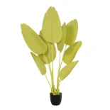 GloboStar® Artificial Garden YELLOW STRELITZIA 20367 Τεχνητό Διακοσμητικό Φυτό Κίτρινη Στερλίτσια Υ120cm