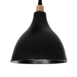 GloboStar® RADE 203-0127 Vintage Κρεμαστό Φωτιστικό Καμπάνα Τρίφωτο 3 x E27 IP20 Μαύρο Πλαστικό - Μ40 x Π40 x Υ40cm