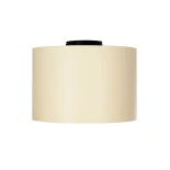 GloboStar® CILIO 203-0149 Μοντέρνο Φωτιστικό Οροφής Καπέλο Μονόφωτο 1 x E27 IP20 Λευκό Ύφασμα - Μ30 x Π30 x Υ21cm