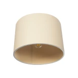 GloboStar® CILIO 203-0149 Μοντέρνο Φωτιστικό Οροφής Καπέλο Μονόφωτο 1 x E27 IP20 Λευκό Ύφασμα - Μ30 x Π30 x Υ21cm