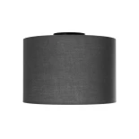 GloboStar® CILIO 203-0153 Μοντέρνο Φωτιστικό Οροφής Καπέλο Μονόφωτο 1 x E27 IP20 Γκρι Ύφασμα - Μ30 x Π30 x Υ21cm