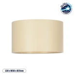 GloboStar® CILIO 203-0154 Μοντέρνο Φωτιστικό Οροφής Καπέλο Μονόφωτο 1 x E27 IP20 Μπεζ Ύφασμα - Μ38 x Π38 x Υ21cm