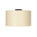 GloboStar® CILIO 203-0154 Μοντέρνο Φωτιστικό Οροφής Καπέλο Μονόφωτο 1 x E27 IP20 Μπεζ Ύφασμα - Μ38 x Π38 x Υ21cm