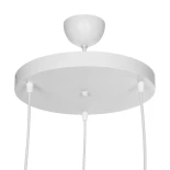 GLOBOSTAR® TRIANGLE 203-0164 Μοντέρνο Κρεμαστό Φωτιστικό Οροφής με Ντουί 3 x E27 AC 220-240V IP20 - Λευκό - Μ67 x Π67 x Υ50cm
