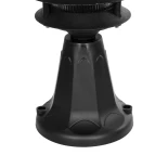 GloboStar® LANTERNA 203-0243 Μοντέρνο Επιδαπέδιο Φωτιστικό Φαναράκι Μονόφωτο 1 x E27 IP44 Μαύρο & Διάφανο Πλαστικό - Μ16 x Π16 x Υ35cm