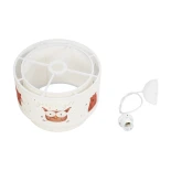 GloboStar® OWL 204-0001 Παιδικό Κρεμαστό Φωτιστικό Φιγούρα Μονόφωτο 1 x E27 IP20 Πολύχρωμο Ύφασμα - Μ30 x Π30 x Υ24cm