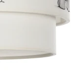 GloboStar® ELEPHANT 204-0002 Παιδικό Κρεμαστό Φωτιστικό Φιγούρα Μονόφωτο 1 x E27 IP20 Πολύχρωμο Ύφασμα - Μ30 x Π30 x Υ24cm